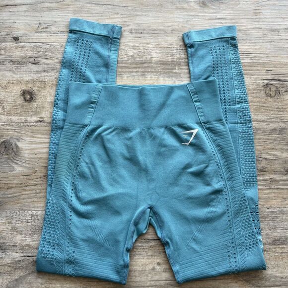 Gymshark Pants - Gymshark Energy Seamless Leggings Small Blue
